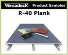 One Inch Tall Aluminum Plank Decking Sample